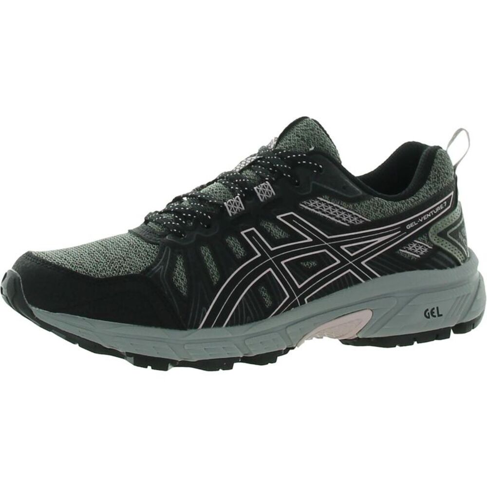 Asics GEL-Venture 7 Women's Black and Green Athletic Shoes